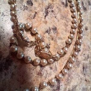 NAPIER Braided Gold and Pearl